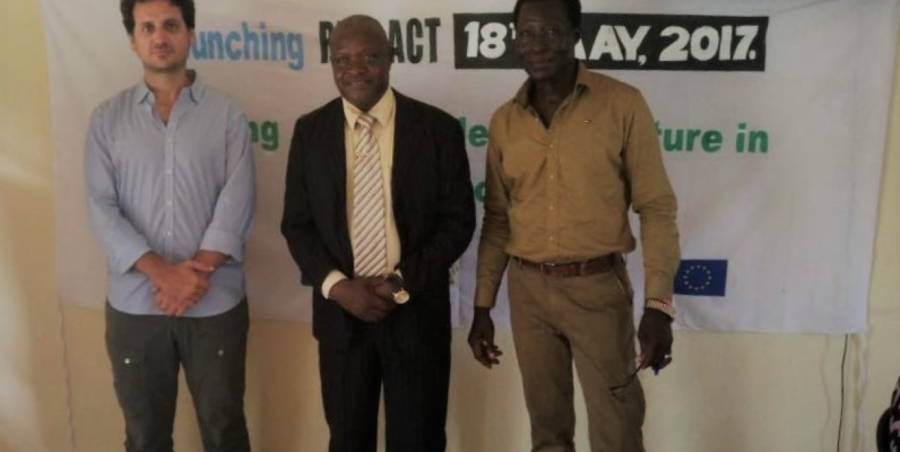 Minister Jones at the launch of "Fostering Smallholder Agriculture in Sierra Leone"