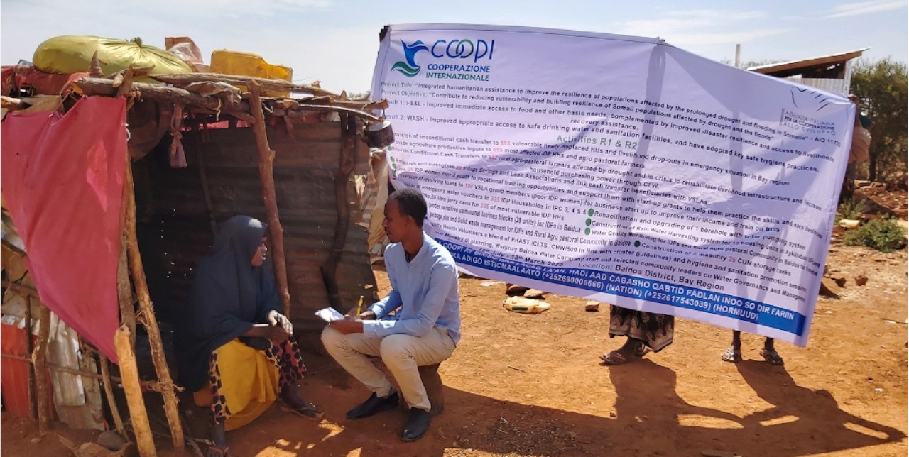 Somalia. Latrines improving health and sanitation in Baidoa. 