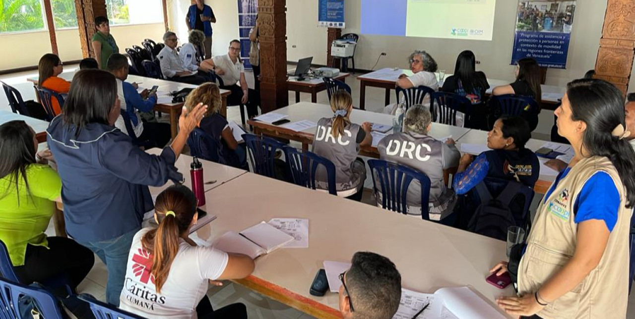 Venezuela. ECHO visita proyecto COOPI para conocer el contexto de la trata de personas en el país