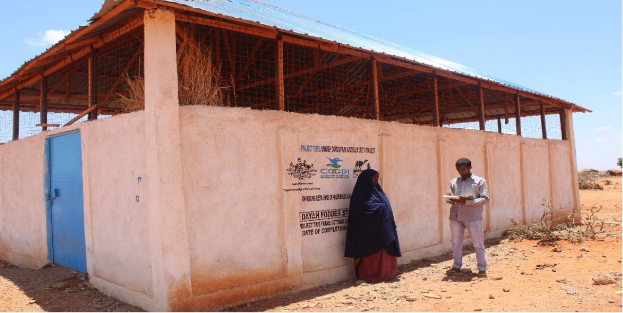 Somalia. Fodder storage helping communities to build resilience