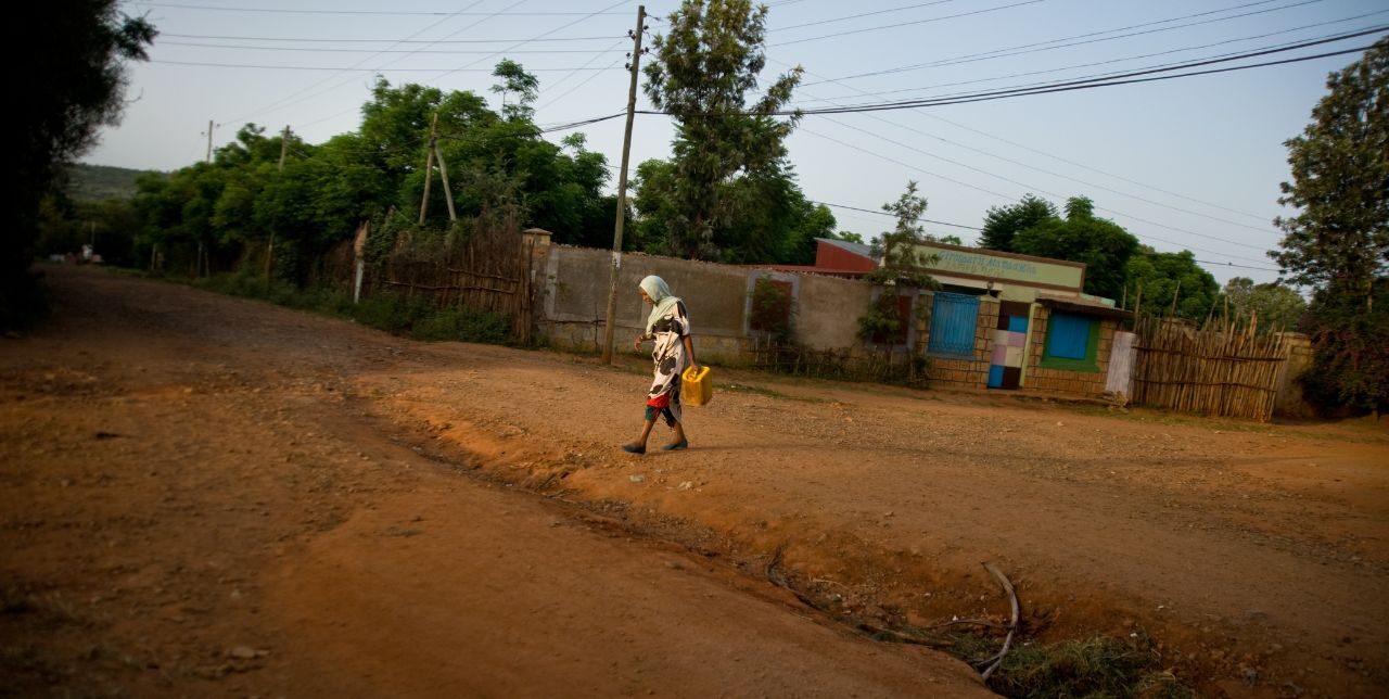 Ethiopia. When water comes closer, education comes back