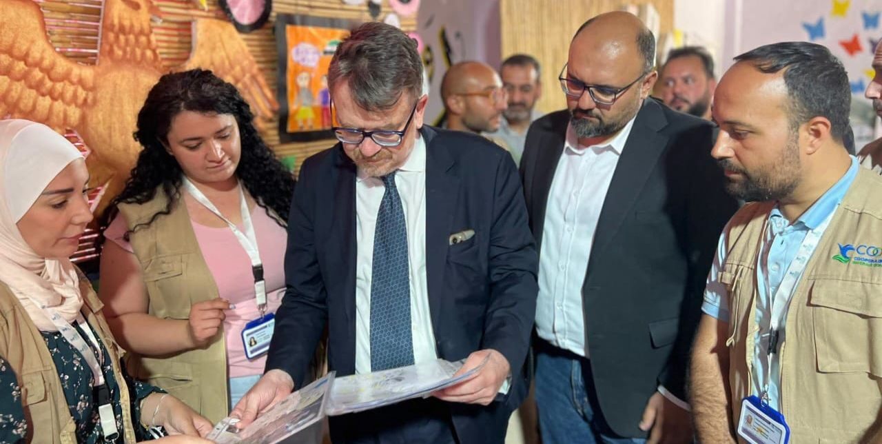 Siria. L’ambasciatore d'Italia visita il progetto di COOPI a Yabroud