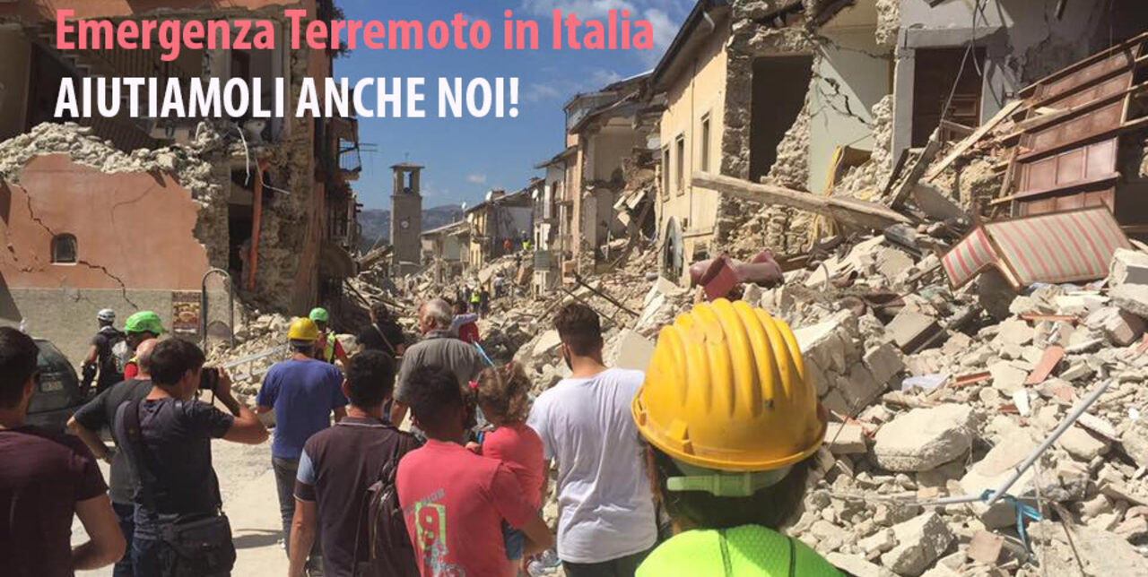 Vicini alle vittime del terremoto in centro Italia
