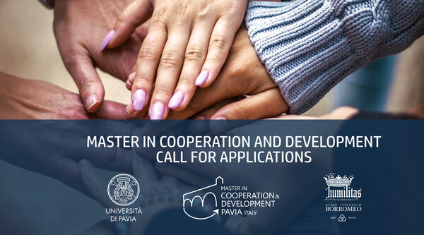 Master in Cooperation and Development. Open applications in Pavia