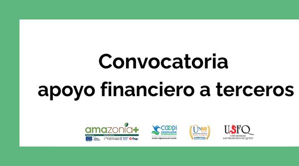 Amazonia. Convocatoria Apoyo Financiero a Terceros